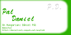 pal daniel business card