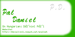 pal daniel business card